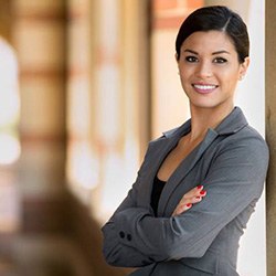 Professional woman smiling