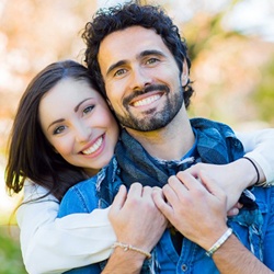 Smiling young couple