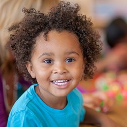 Young child with happy healthy smile