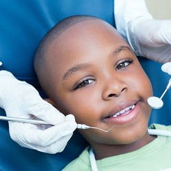 boy in dental chair 
