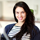 Woman smiling in dental chair